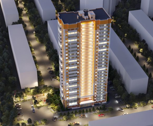 Жилой комплекс "Дом на Лежена" город Новосибирск, Дзержинский район, улица Адриена Лежена 26/2(стр)